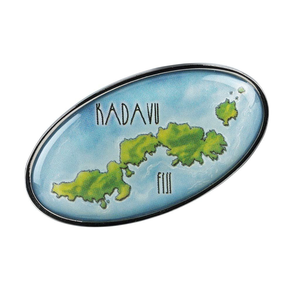 Collectible Novelty Pin for Backpack, Scarf - Made From Jeweler Class Metal - Spartan and the Green Egg Explorer Pin Series: Kadavu, Fiji (516)