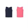 Gildan Men's Tank Top 5.3 oz 2 Pack Black/Pink view 1