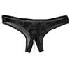 Aislor Women's Sexy Underwear See Through Mesh Artificial Pearls G-String Knickers Briefs Lingerie Black One Size view 3