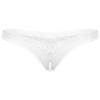 Aislor Women's Sexy Underwear See Through Mesh Artificial Pearls G-String Knickers Briefs Lingerie White One Size view 1
