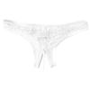 Aislor Women's Sexy Underwear See Through Mesh Artificial Pearls G-String Knickers Briefs Lingerie White One Size view 3