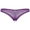 Aislor Women's Sexy Underwear See Through Mesh Artificial Pearls G-String Knickers Briefs Lingerie Purple One Size view 2