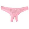 Aislor Women's Sexy Underwear See Through Mesh Artificial Pearls G-String Knickers Briefs Lingerie Pink One Size view 3