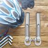 Demeras Handlebar End , Aluminum Alloy End with 2 End Stoppers for 22 for . 2mm/0 for . 9in Handlebar 1 Pair (Silver) view 4