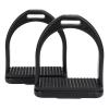 1 Pair Horse Stirrups, High Strength Plastic Horse Riding Stirrups with Non-Slip Rubber Pad Horse Tool view 1