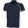 Finden & Hales Kids Piped Performance Polo LV372 - Sportswear Short Sleeves Tee - Navy/Sky/White (13-14 Years) view 1