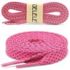 DELELE 2 Pairs Reflective Shoelace Flat Rose Red Safety Laces for Shoes Sneakers Boots 39 inch view 2