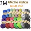 DELELE 2 Pairs Reflective Shoelace Flat Rose Red Safety Laces for Shoes Sneakers Boots 39 inch view 4