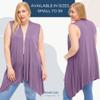 Azules Sleeveless Cardigan Vest for Women  Soft Lightweight Open Front Long Cardigan, Flowy Casual Layer for Any Season Small Silver Sand view 4