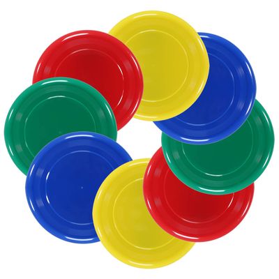 YDDS Flying Disc - 9Inch Plastic Flying Disc for Discs Set of 8 Flying Disc Bulk (95 Gram)