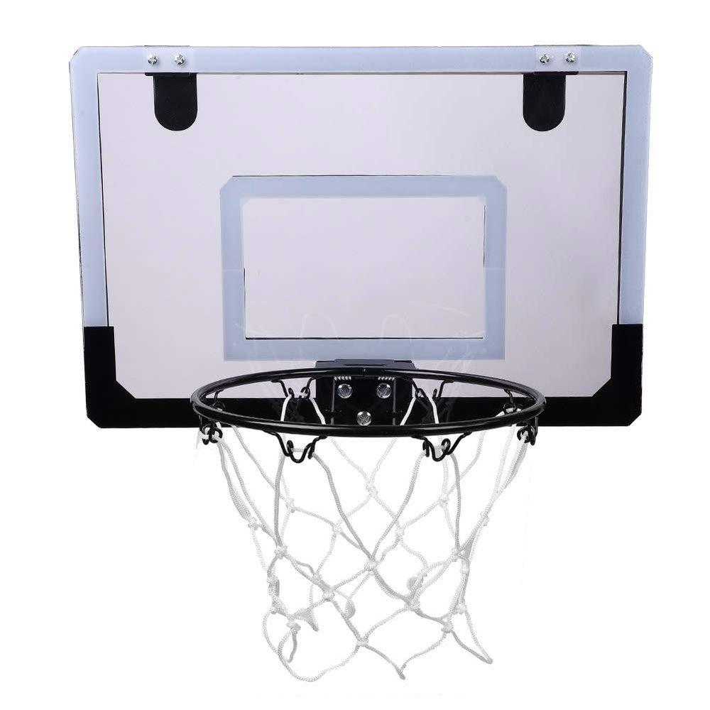 Basketball Hoop Indoor, Wall Mounted Basketball Hoop, Mini Basketball Hoop, Indoor Basketball Hoop with Basketball Wrench Inflator for People Adults Indoor Play