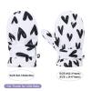 Lined Fleece Toddler Mittens Kids Winter Warm Gloves Child Ski Gloves Waterproof Snow Baby Mitten for Boys Girls White Love L view 3