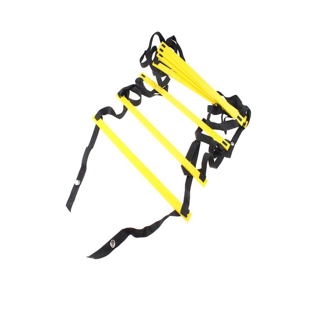 Greneric txmachine Agility Ladders 16.4ft/10 rungs Speed Ladder Training Ladder for Soccer Speed Football Fitness Feet Training with Carry Bag (Yellow)