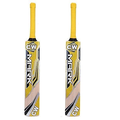 CW Mark Youngster Cricket Bat Kashmir Willow Leather Ball Bat Light Weight Cricket Bat Full Size Adults Pack of 2