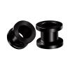 BIG GAUGES Pair of Black Anodized 0g Gauge 8mm screw-fit Flesh Tunnels Ear Plugs Piercing Jewelry Stretching Lobe Earring BGTU 10634 view 1