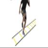 Greneric txmachine Agility Ladders 26ft/16rungs Speed Ladder Training Ladder for Soccer,Speed,Football Fitness Feet Training with Carry Bag (Yellow) view 2