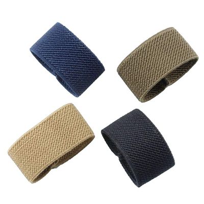 8 Pcs Elastic Webbing Belt Loop Keeper Retainer for 1.5" Wide Canvas Belt, 4 Colors