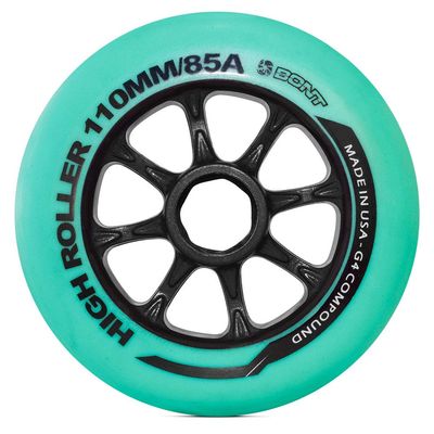 Bont Skates - Highroller Inline Speed Skating Racing Wheel - Dry Outdoor Road or Concrete - 80mm 84mm 90mm 100mm 110mm (90mm (Set of 8))