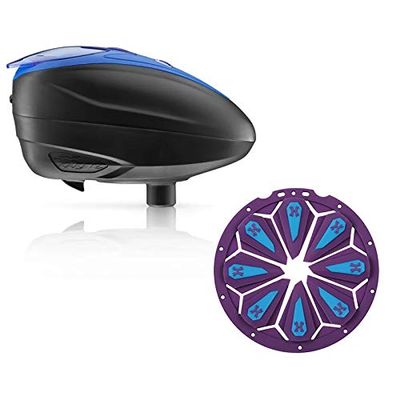 Dye LT-R Electronic Paintball Loader - Blue with HK Army Epic Speed Feed (Blue with Arctic Epic Speed Feed)