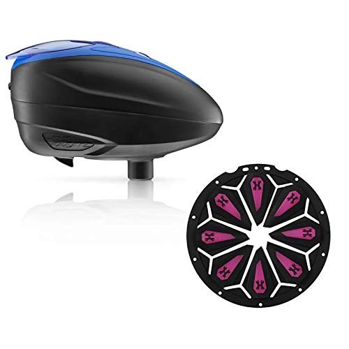 Dye LT-R Electronic Paintball Loader - Blue with HK Army Epic Speed Feed (Blue with Vivid Epic Speed Feed)