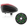 Dye LT-R Electronic Paintball Loader - Red with HK Army Epic Speed Feed (Red with Mint Epic Speed Feed) view 1
