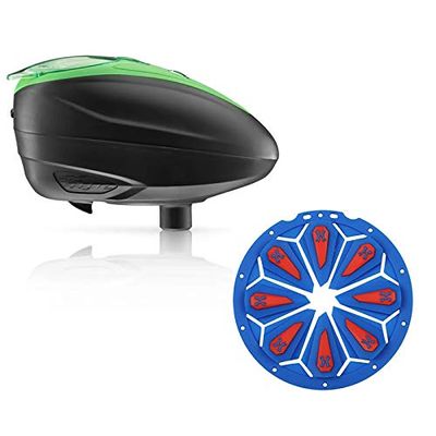 Dye LT-R Electronic Paintball Loader - Lime with HK Army Epic Speed Feed (Lime with Patriot Epic Speed Feed)