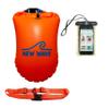 New Wave Swim Buoy 20L Orange PVC and Phone Pouch Bundle view 1