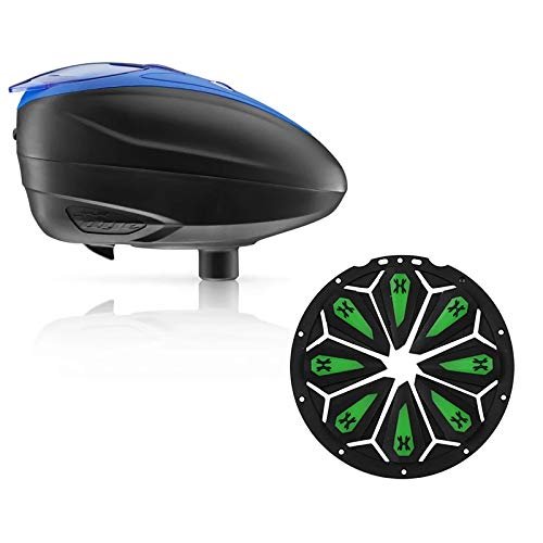 Dye LT-R Electronic Paintball Loader - Blue with HK Army Epic Speed Feed (Blue with Mint Epic Speed Feed)