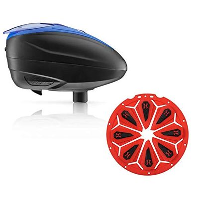 Dye LT-R Electronic Paintball Loader - Blue with HK Army Epic Speed Feed (Blue with Lava Epic Speed Feed)