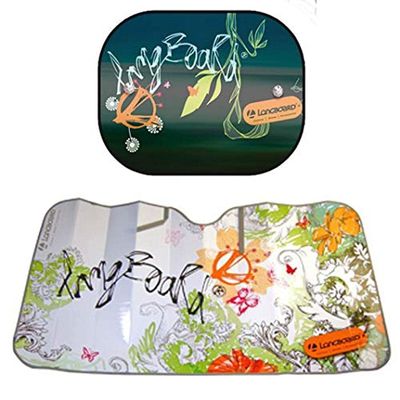 Longboard 995001 1 Front Sunshade Size M 110 x 60 cm + 2 Side Shades 44 x 36 cm