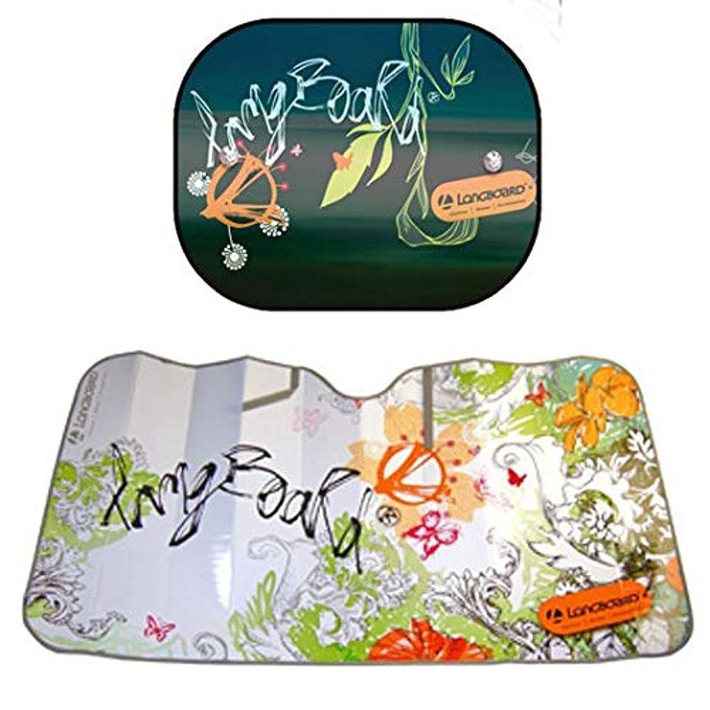 Longboard 995001 1 Front Sunshade Size M 110 x 60 cm + 2 Side Shades 44 x 36 cm