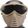Evike Airsoft - SanSei Type Tactical Low Profile Airsoft Mesh Face Pro - Dark Earth view 2