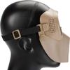 Evike Airsoft - SanSei Type Tactical Low Profile Airsoft Mesh Face Pro - Dark Earth view 3