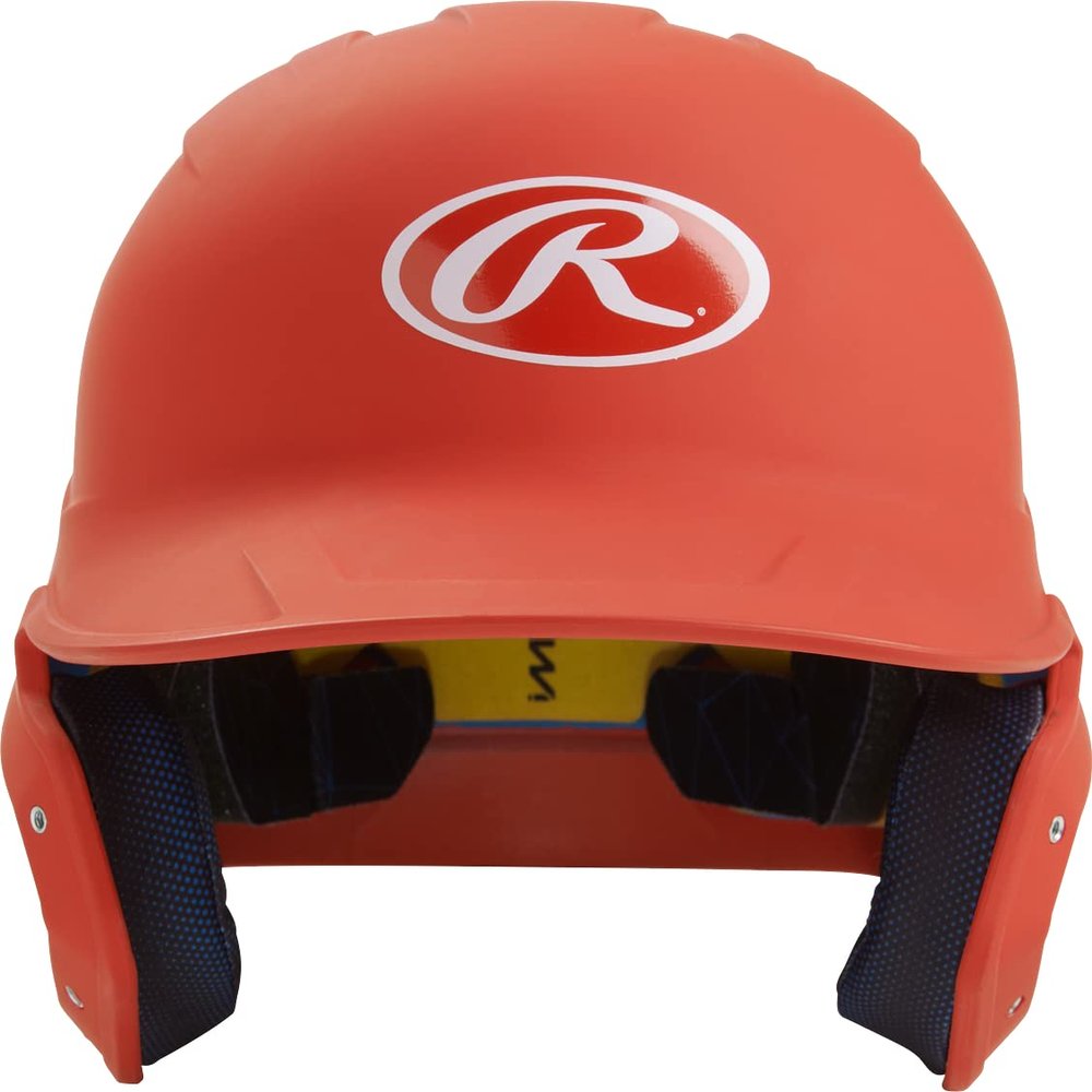 Rawlings | MACH Batting Helmet | Matte Orange | Junior 6 3/8" - 7 1/8"