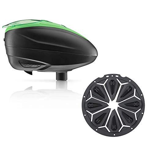 Dye LT-R Electronic Paintball Loader - Lime with HK Army Epic Speed Feed (Lime with Charcoal Epic Speed Feed)