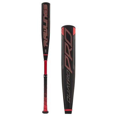 Rawlings 2021 Quatro Pro BBCOR Baseball Bat Series, 34 inch (-3)