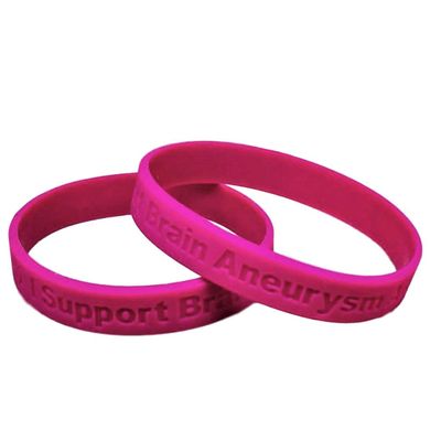 25 - I Support Brain Aneurysm Awareness Bracelets 100% Medical Grade Silicone - Latex and Toxin Free - 25 Bracelets - Show Your Support For Brain Aneurysm Awareness