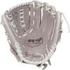 Rawlings | R9 Series Fastpitch Softball Glove | Double-Lace Basket Web | Grey | 12' | RHT view 2