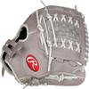 Rawlings | R9 Series Fastpitch Softball Glove | Double-Lace Basket Web | Grey | 12' | RHT view 4