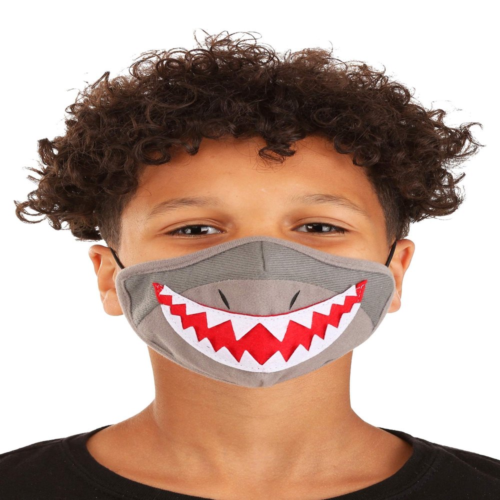elope Kid's Shark Sublimated Face Mask, Standard
