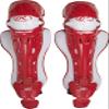 Rawlings | MACH Catcher's Leg Guards | Baseball | Adult | Red/White view 1