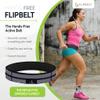FlipBelt Zipper Running Belt for Phone and Small Accessories, Exercise Waist Pouch for Women and Men, XL, Reflective Black view 2