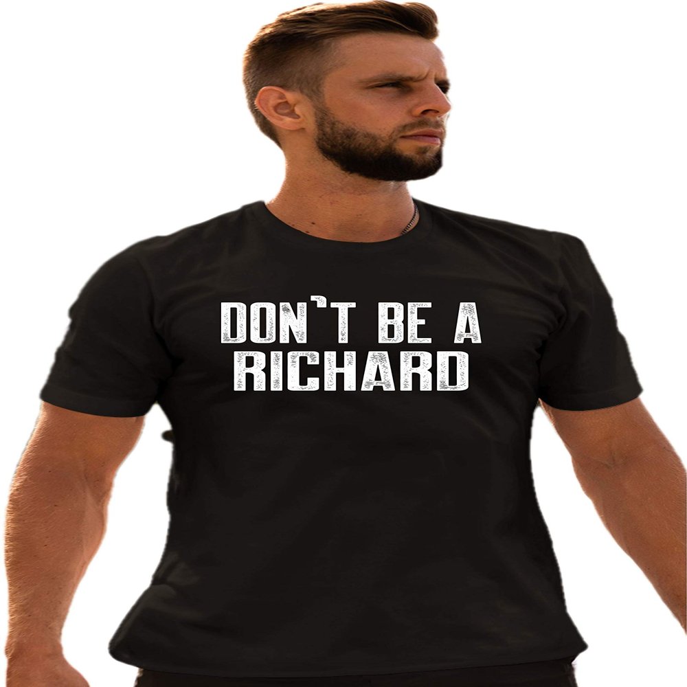 Go All Out XX-Large Black Adult Don't Be A Richard Funny T-Shirt
