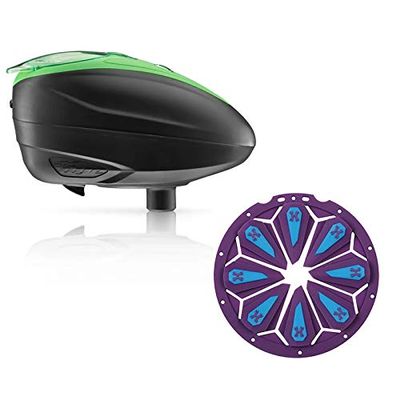 Dye LT-R Electronic Paintball Loader - Lime with HK Army Epic Speed Feed (Lime with Arctic Epic Speed Feed)