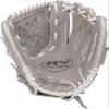 Rawlings | R9 Series Fastpitch Softball Glove | Basket Web | 12.5' | RHT | Grey view 3