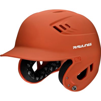 Rawlings | R16 Velo Baseball Batting Helmet | Junior (6 3/8" - 7 1/8") | Matte Burnt Orange