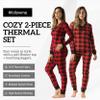 #followme Tie Dye 2 Piece Jogger Thermal Pajama Set for Women 6862-10575-S view 4