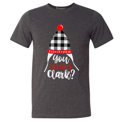 You Serious Clark Shirt Family Vacation Funny Christmas T-Shirt Dark Grey Heather