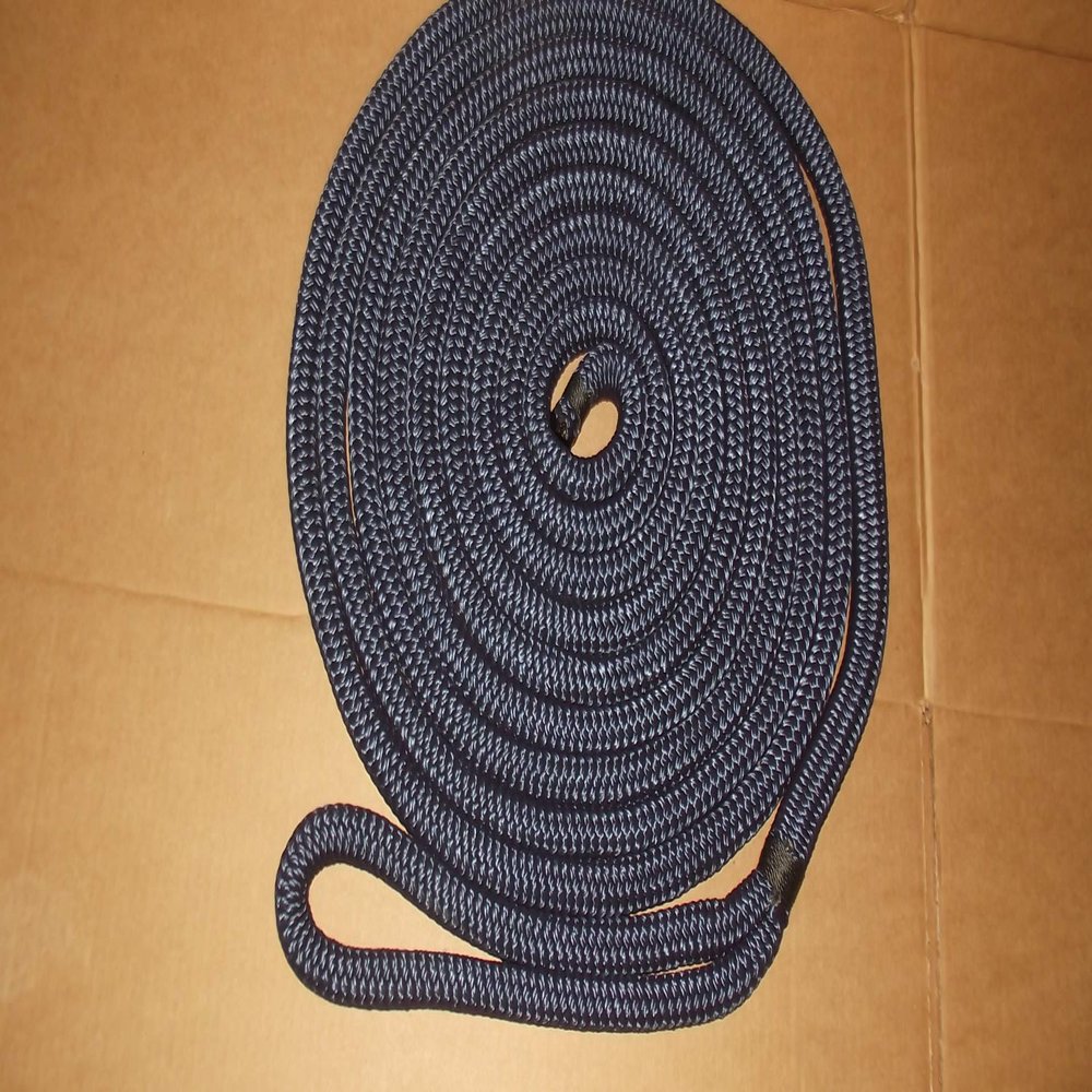 Casto Trading Co 3/4" x 40' Double Braid Dock Line, Navy