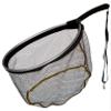 Frabill Floating Trout Net, 13" x 18", Black Finish, Fish Landing Net, Tangle-Free Micromesh Netting is Gentle on Fish, Comfortable Handle with Built-in Lanyard and Carabiner view 1